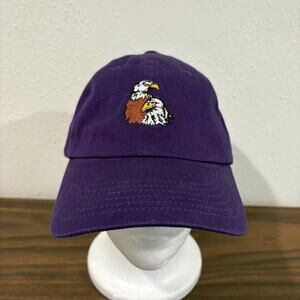 Imperial Headwear Eagle Hat Cap‎ Strapback Purple USA Nature 90s Embroidered